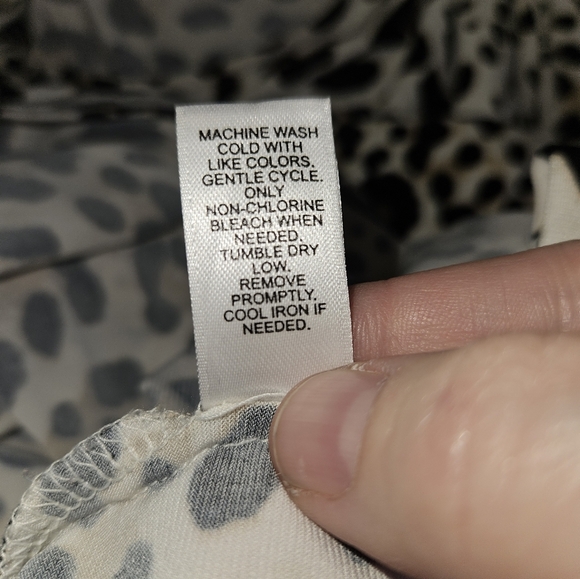 Cato Womans Long Sleeve Cheetah Print Blouse Size Xl - Picture 11 of 11